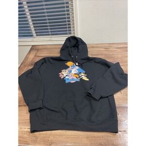 Tune Squad Hoodie Sweatshirt Size Large Space Jam Cartoon Black